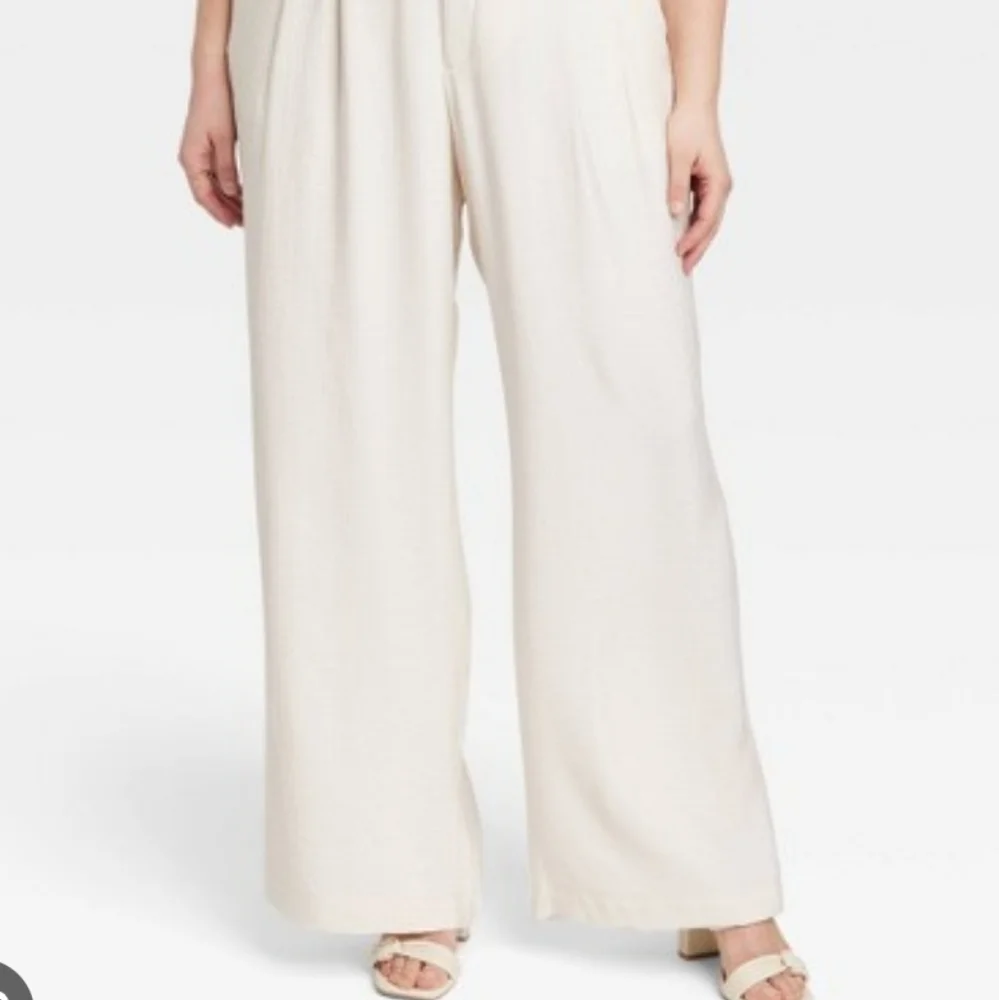 A new day ivory wide leg dress pants